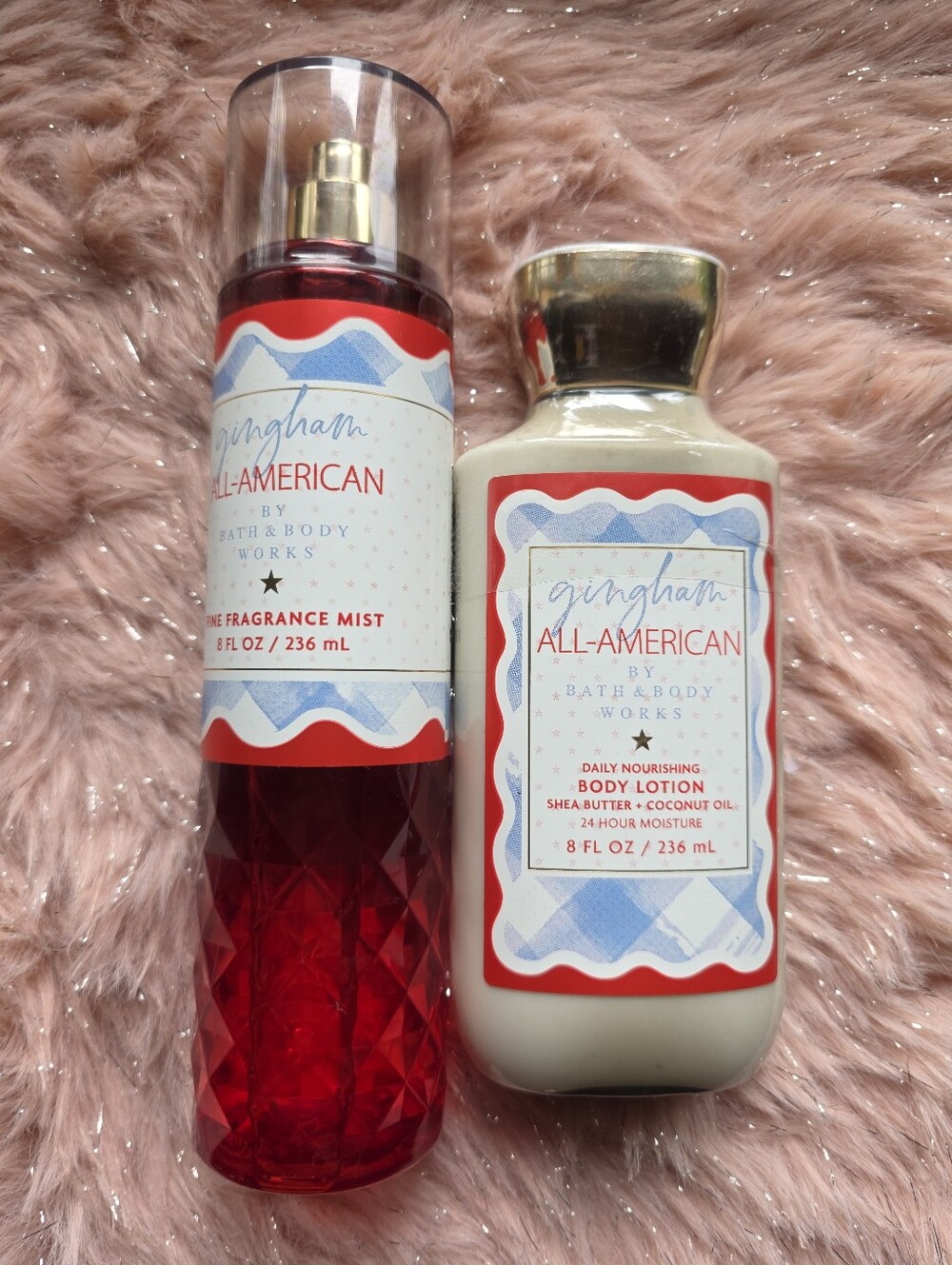 Bath & Body Works Gingham All-American Fragrance Mist & Body Lotion NWT